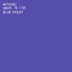 #574EAC - Blue Violet Color Image